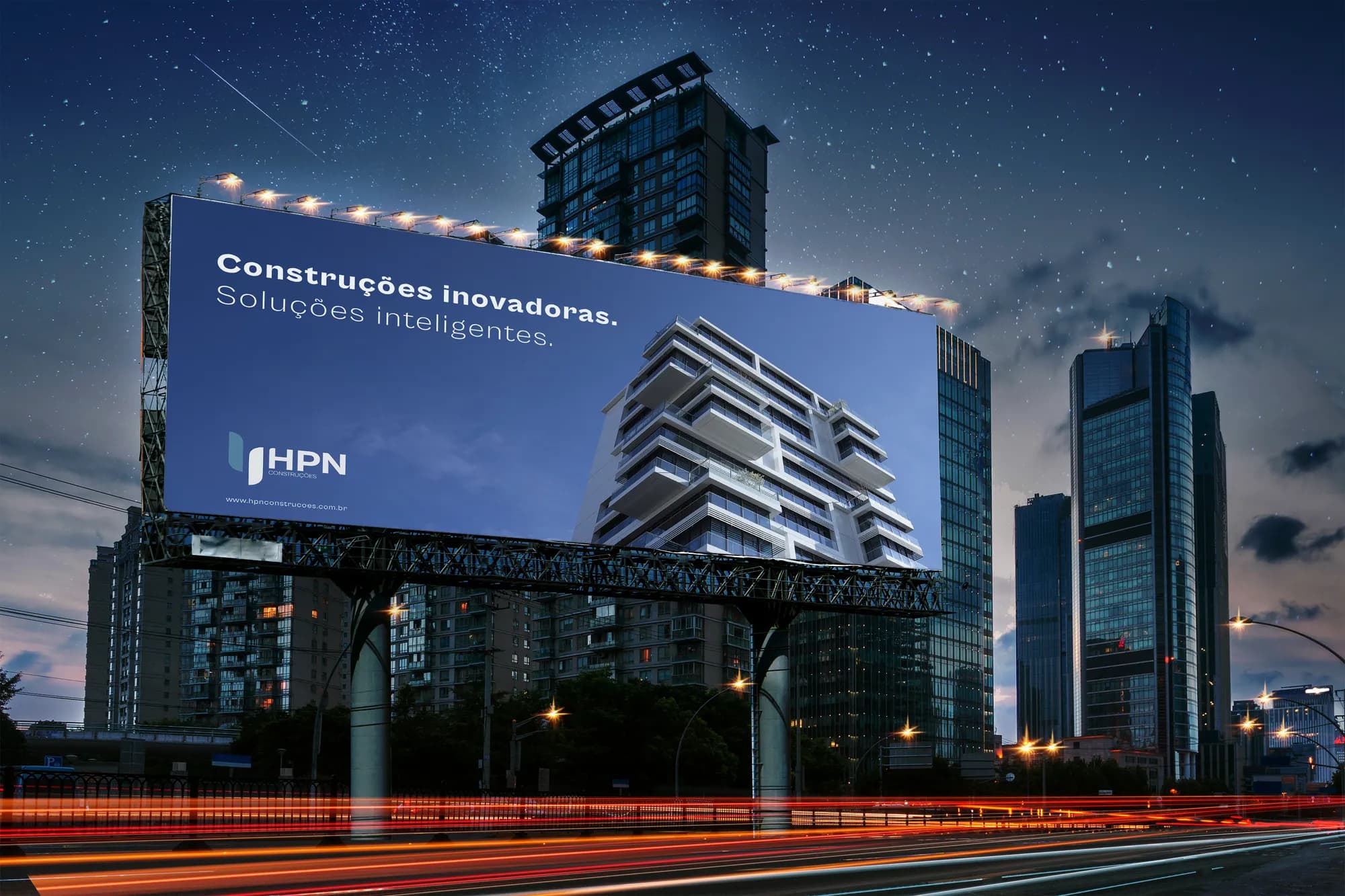 HPN Construções: identidade visual criados pela Terra Studio